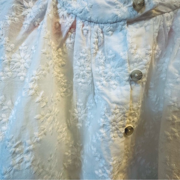 NWT Tia cibani 7 /8 girls white embroidered boutique blouse top tunic MSRP $135 - Picture 5 of 8